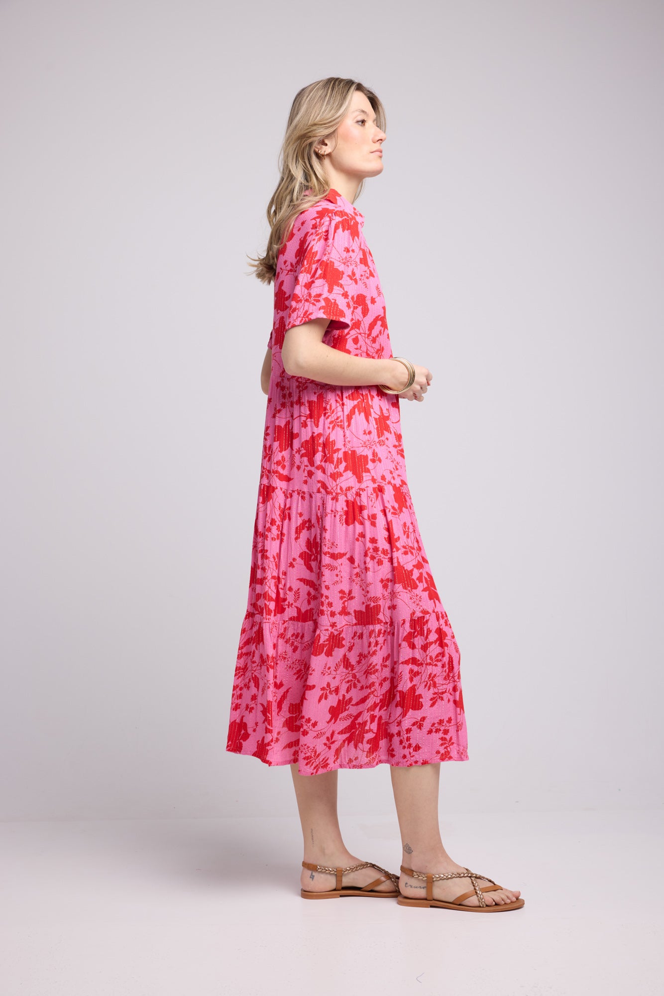 ROBE SANA PINK RED P821