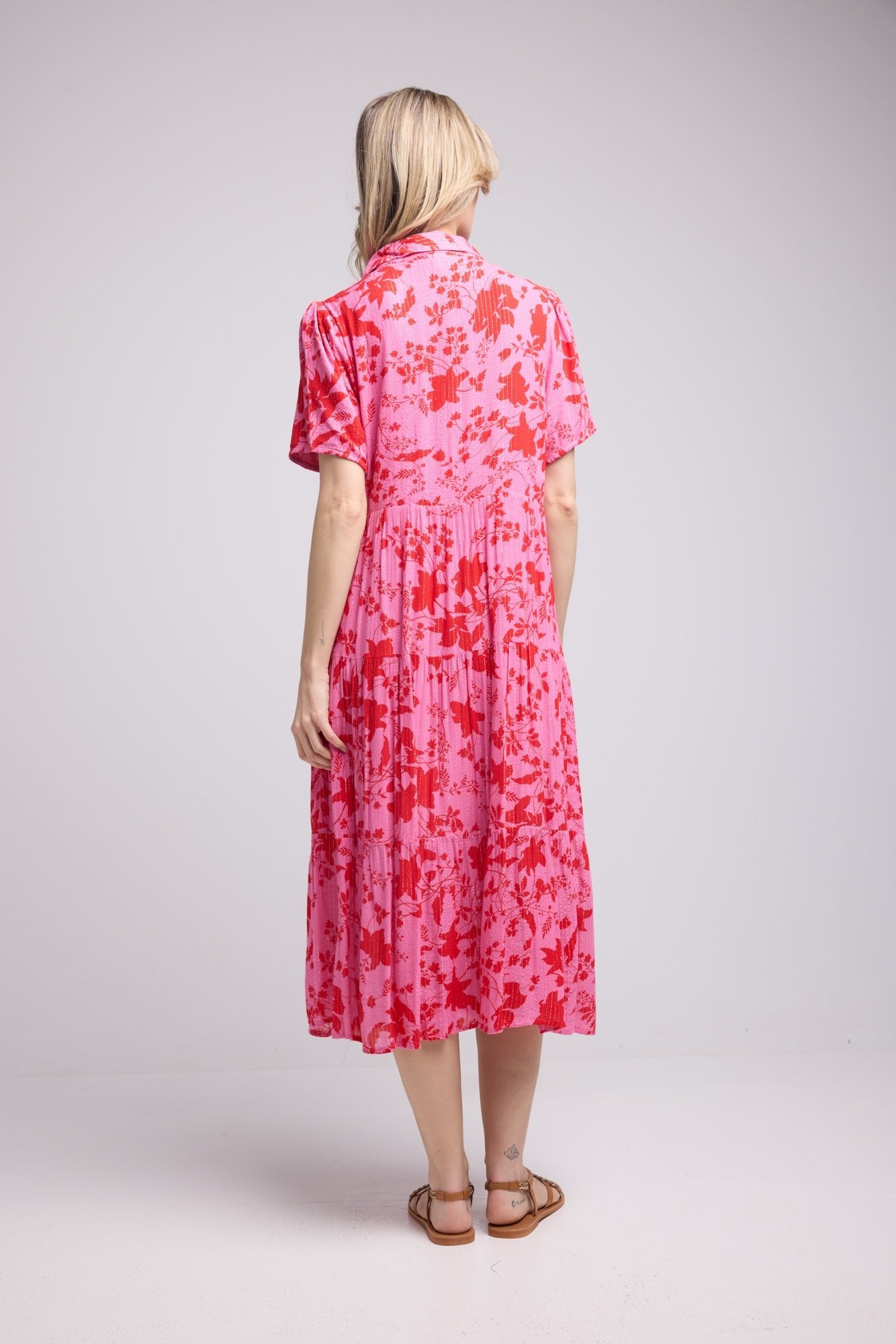 ROBE SANA PINK RED P821