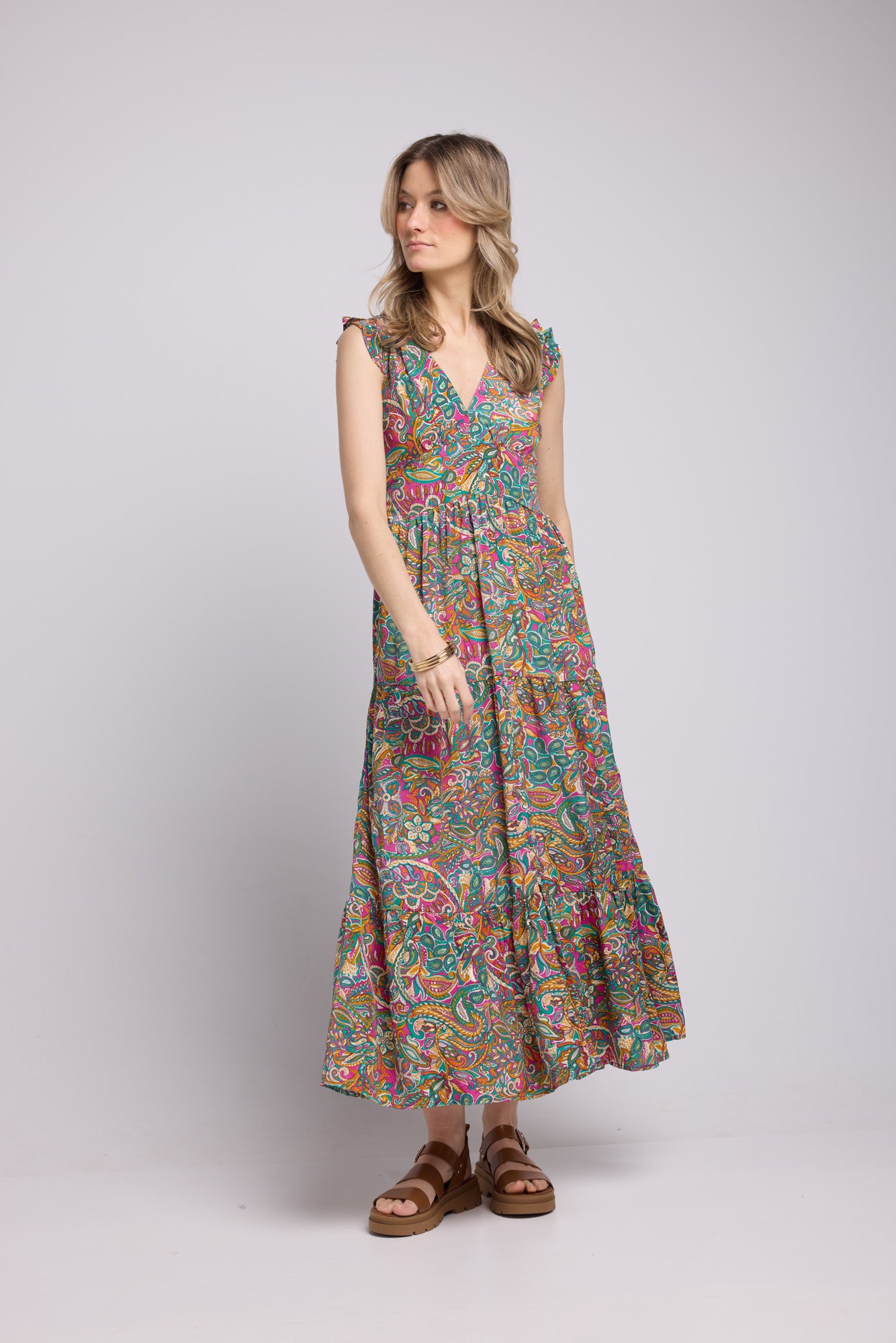 ROBE SANDY LONG GOLD P4000