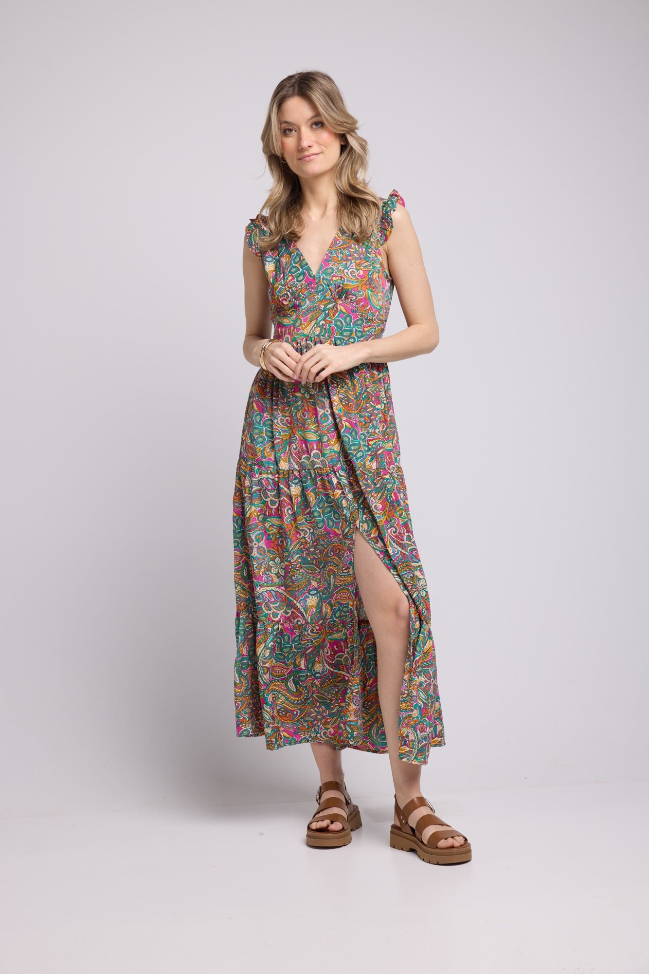 ROBE SANDY LONG GOLD P4000