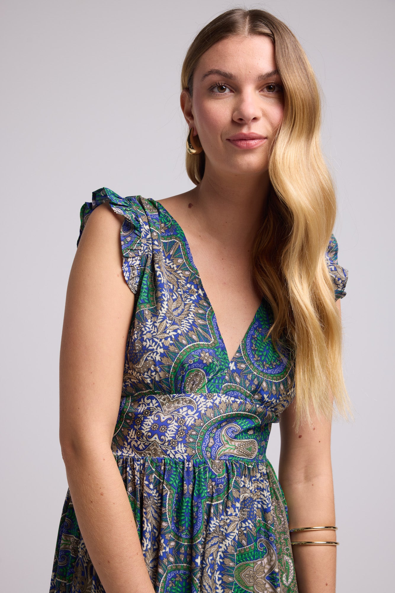 ROBE SANDY LONG GREEN P3000