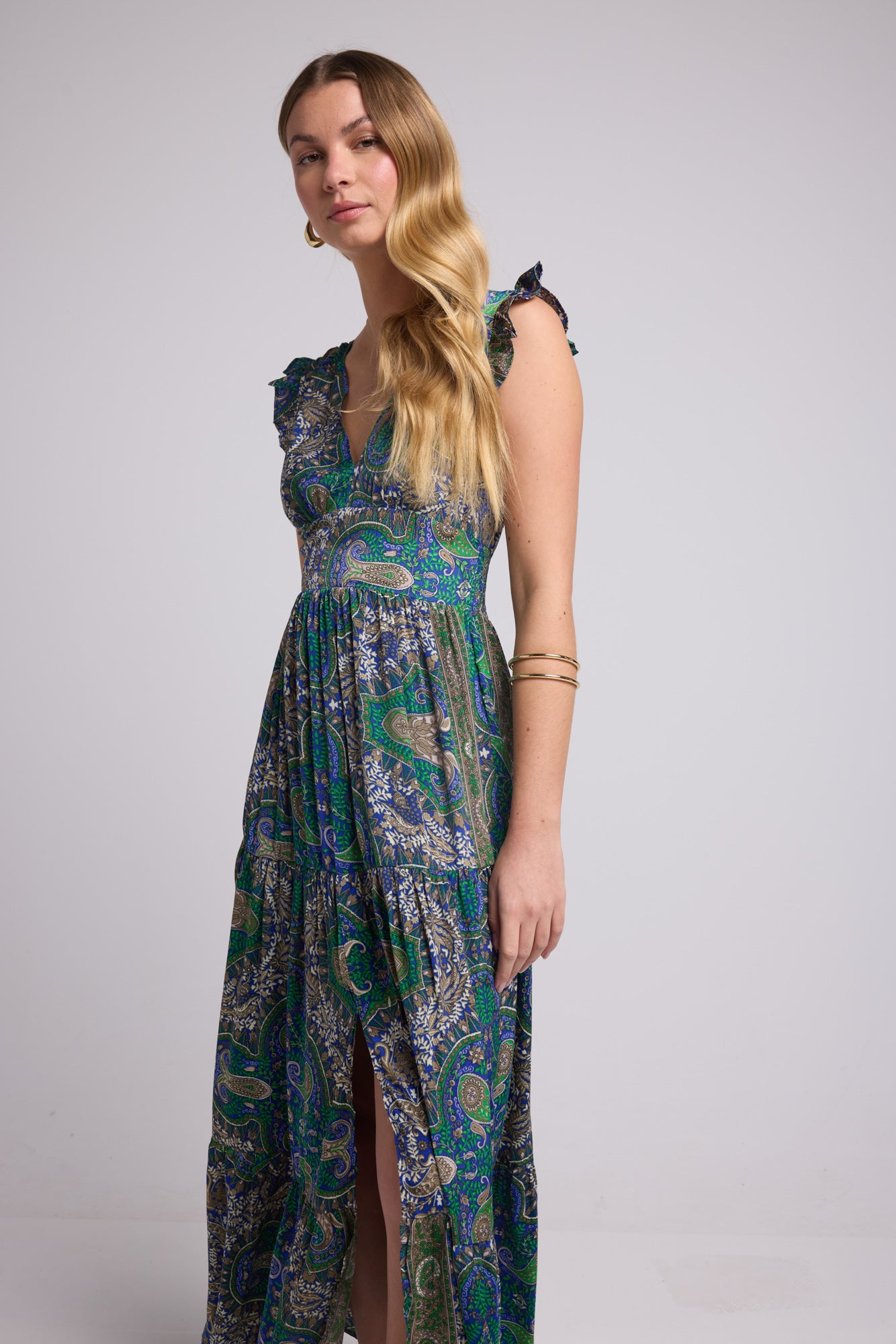 ROBE SANDY LONG GREEN P3000