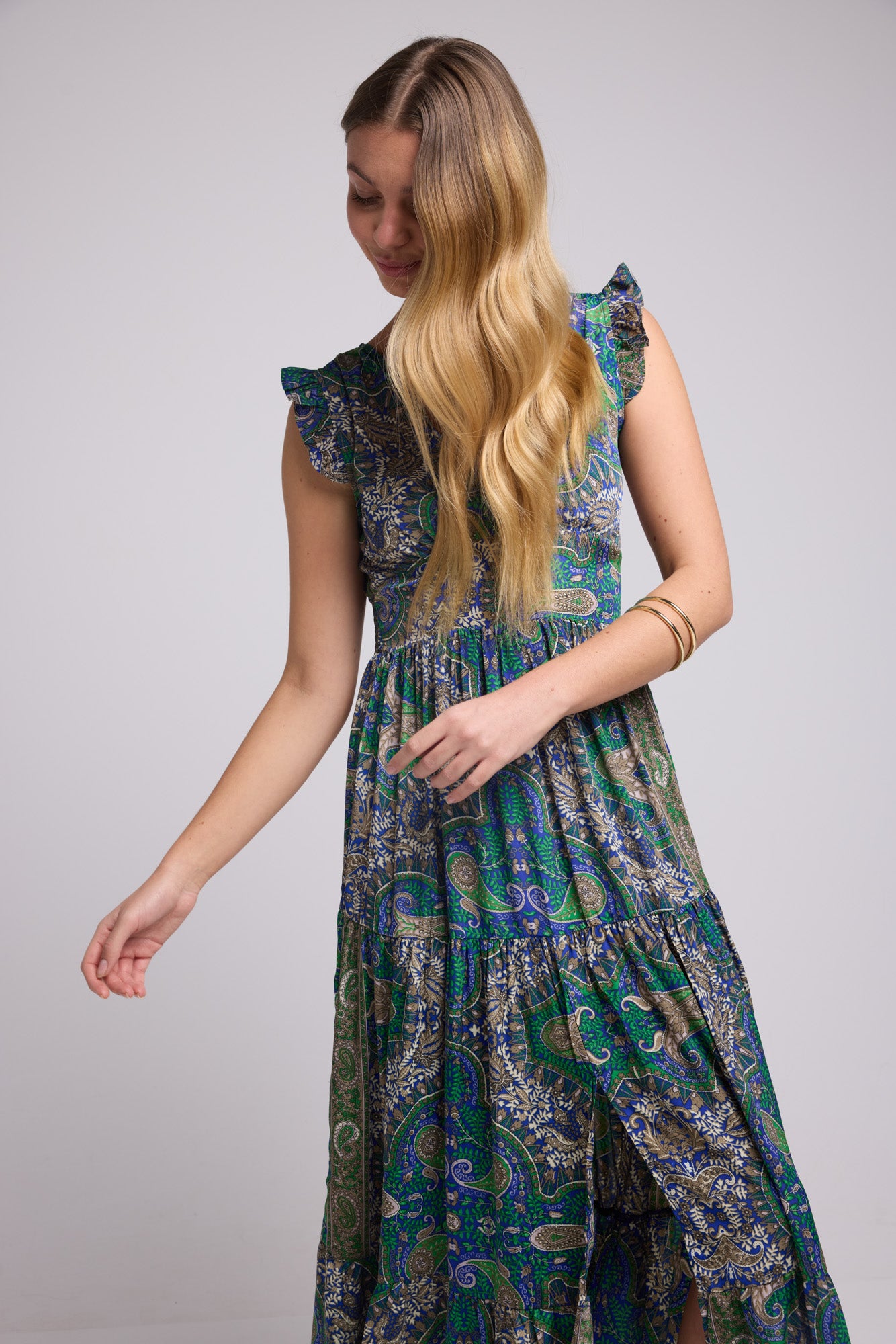 ROBE SANDY LONG GREEN P3000