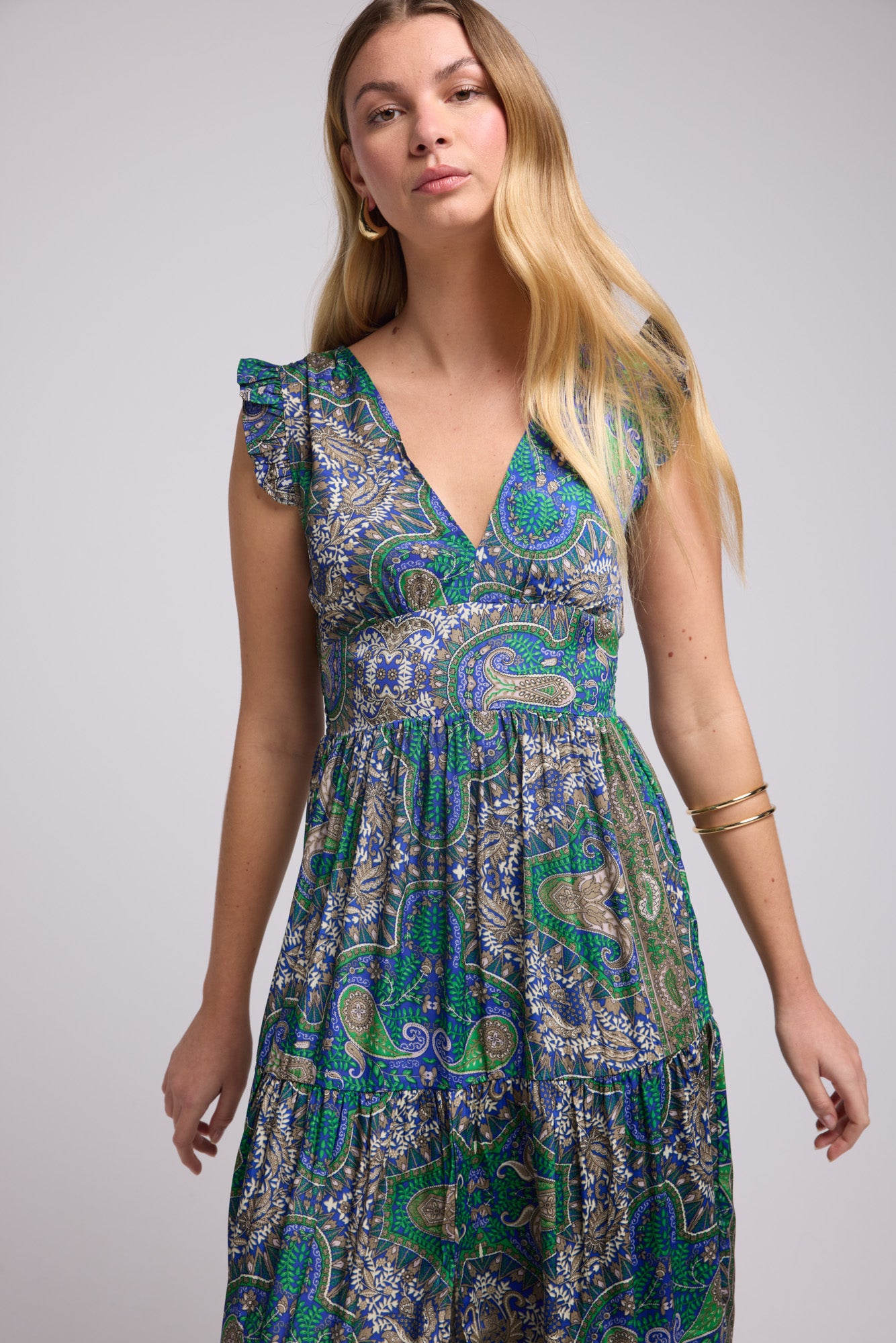 ROBE SANDY LONG GREEN P3000