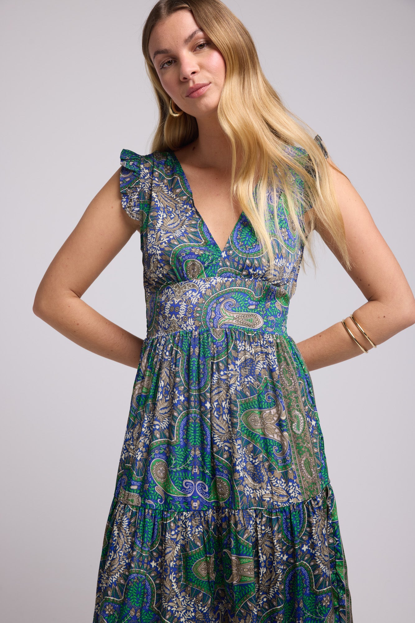 ROBE SANDY LONG GREEN P3000