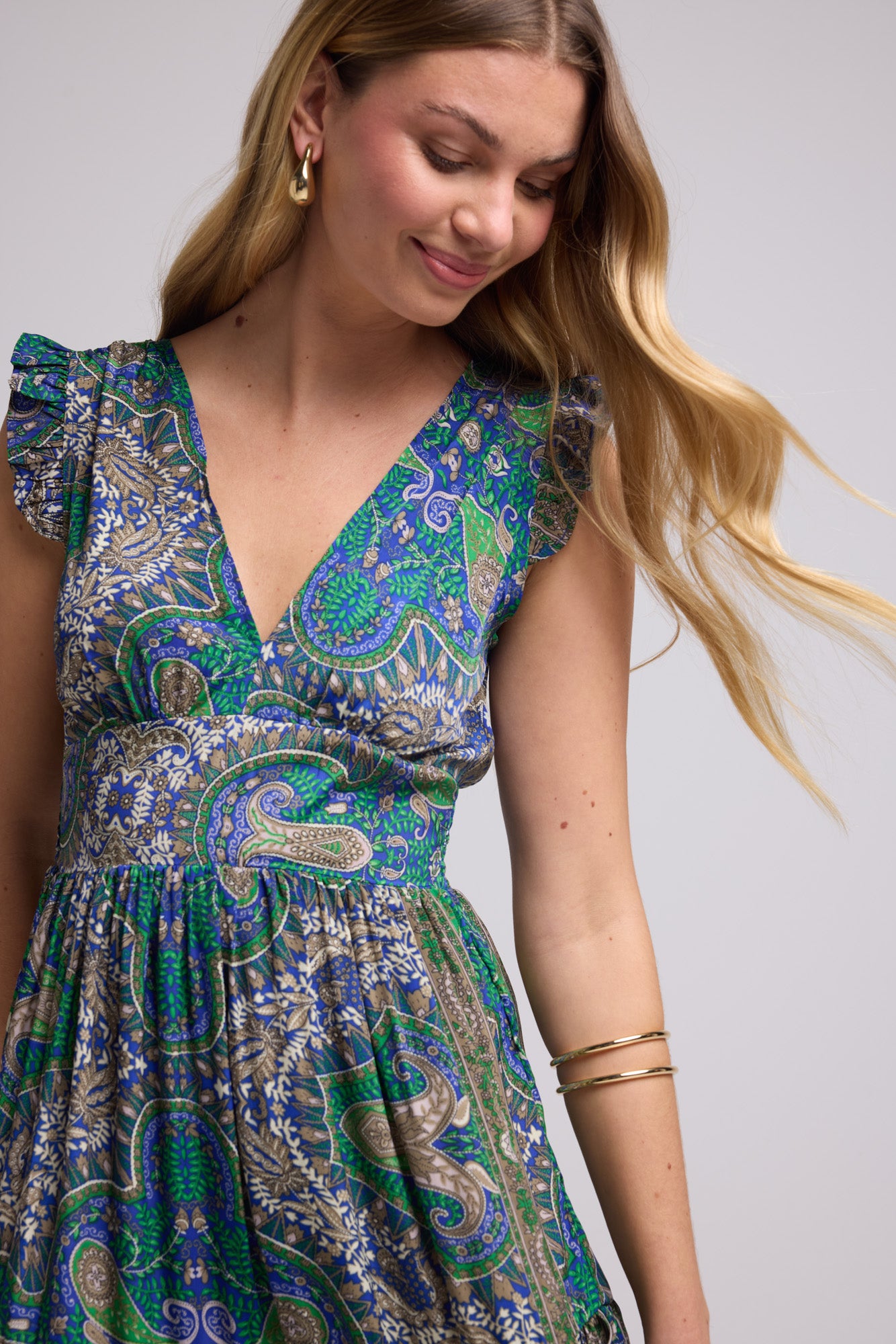 ROBE SANDY LONG GREEN P3000