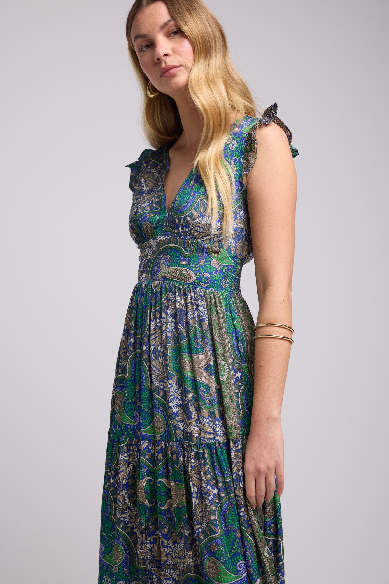 ROBE SANDY LONG GREEN P3000