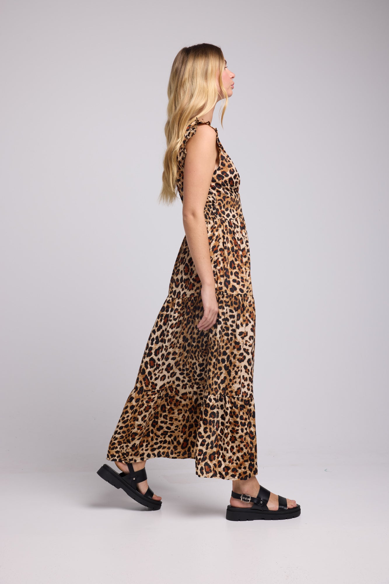 ROBE SANDY LONG LEOPARD P5008