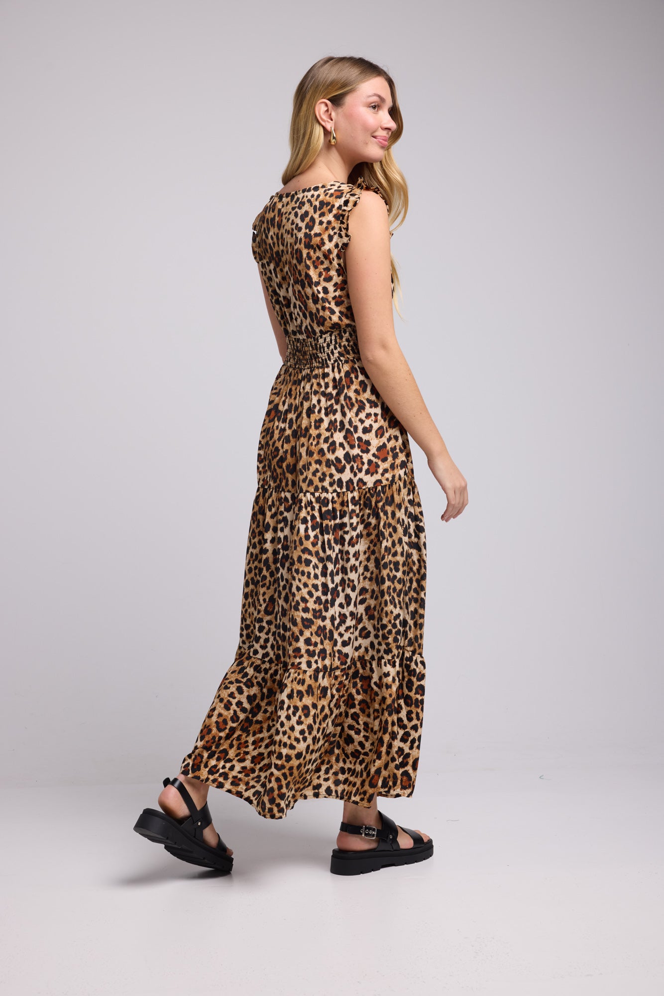 ROBE SANDY LONG LEOPARD P5008
