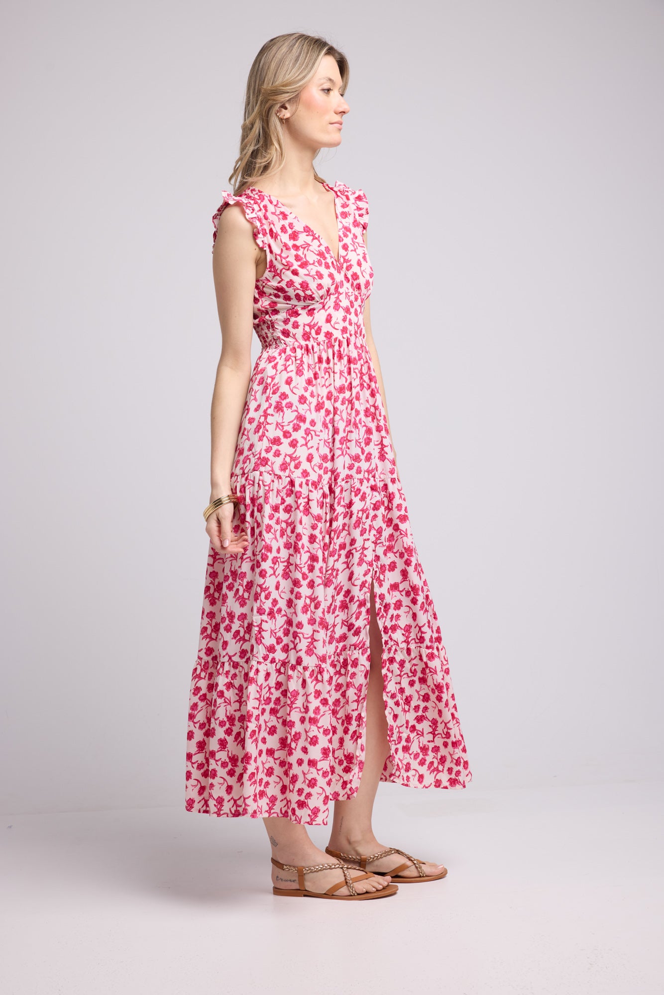 ROBE SANDY LONG CHERRY P5007