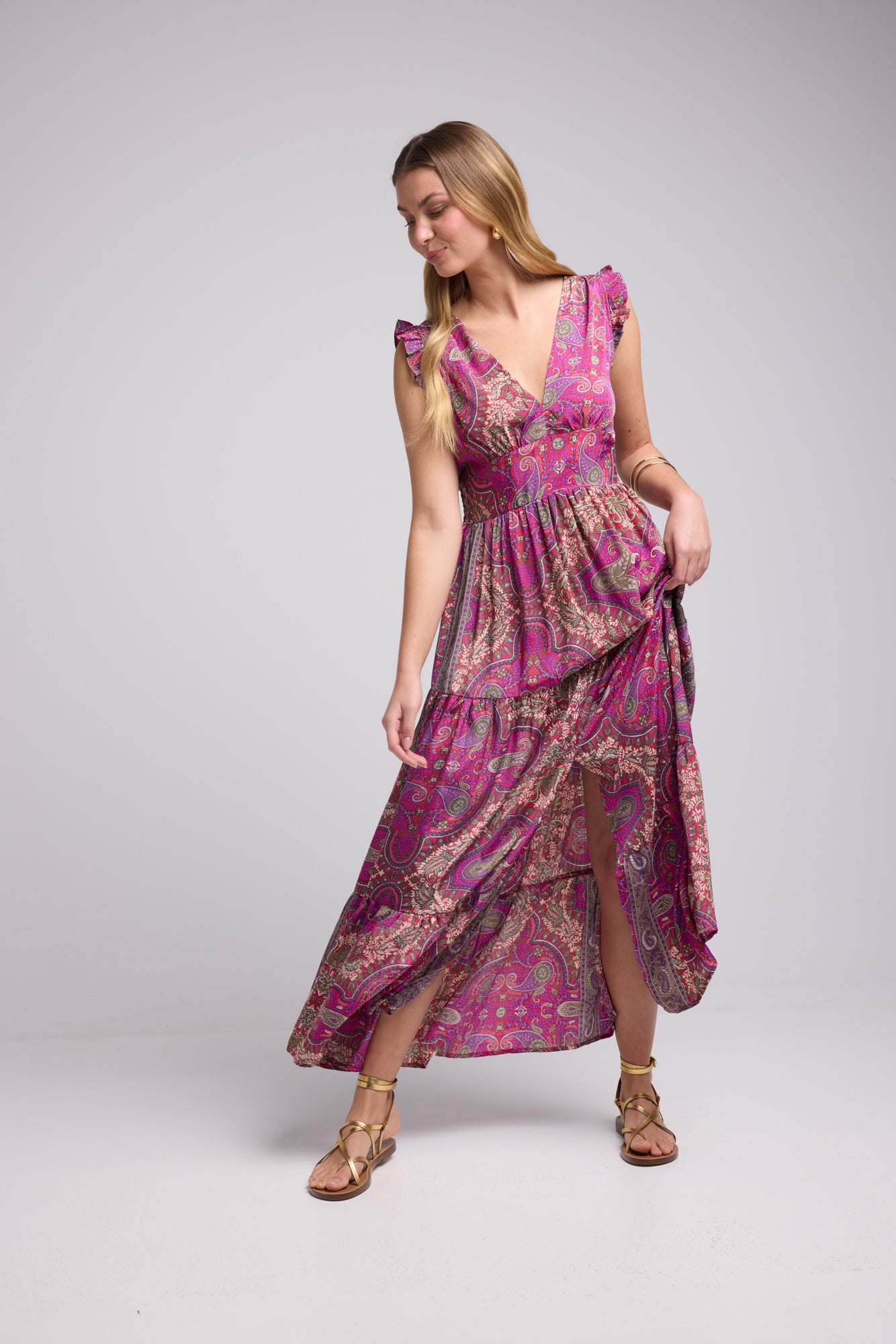 ROBE SANDY LONG PURPLE P3000