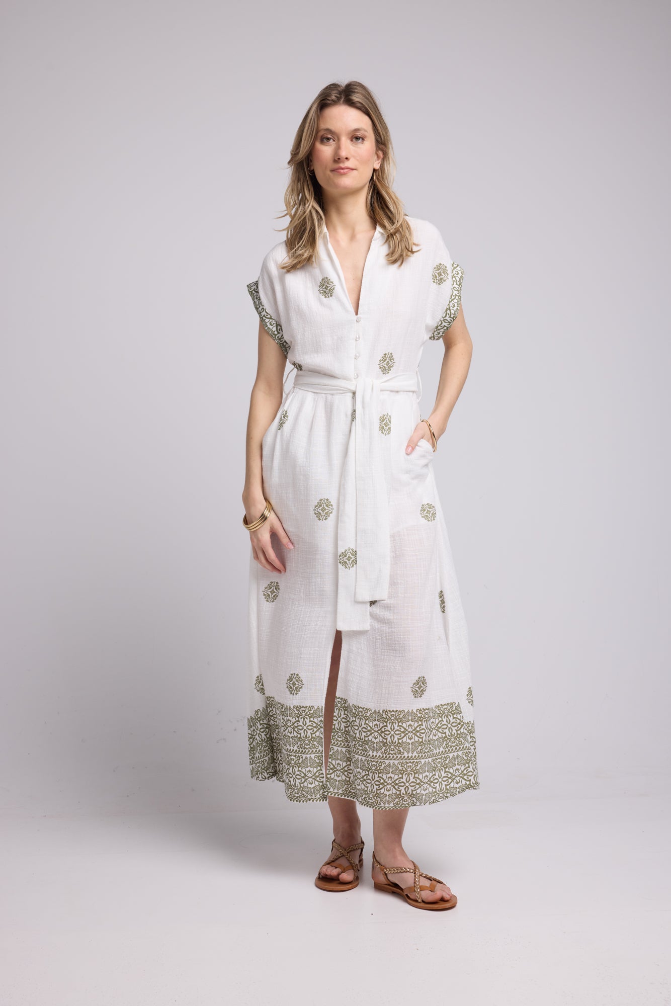 ROBE SHARON P19 KHAKI