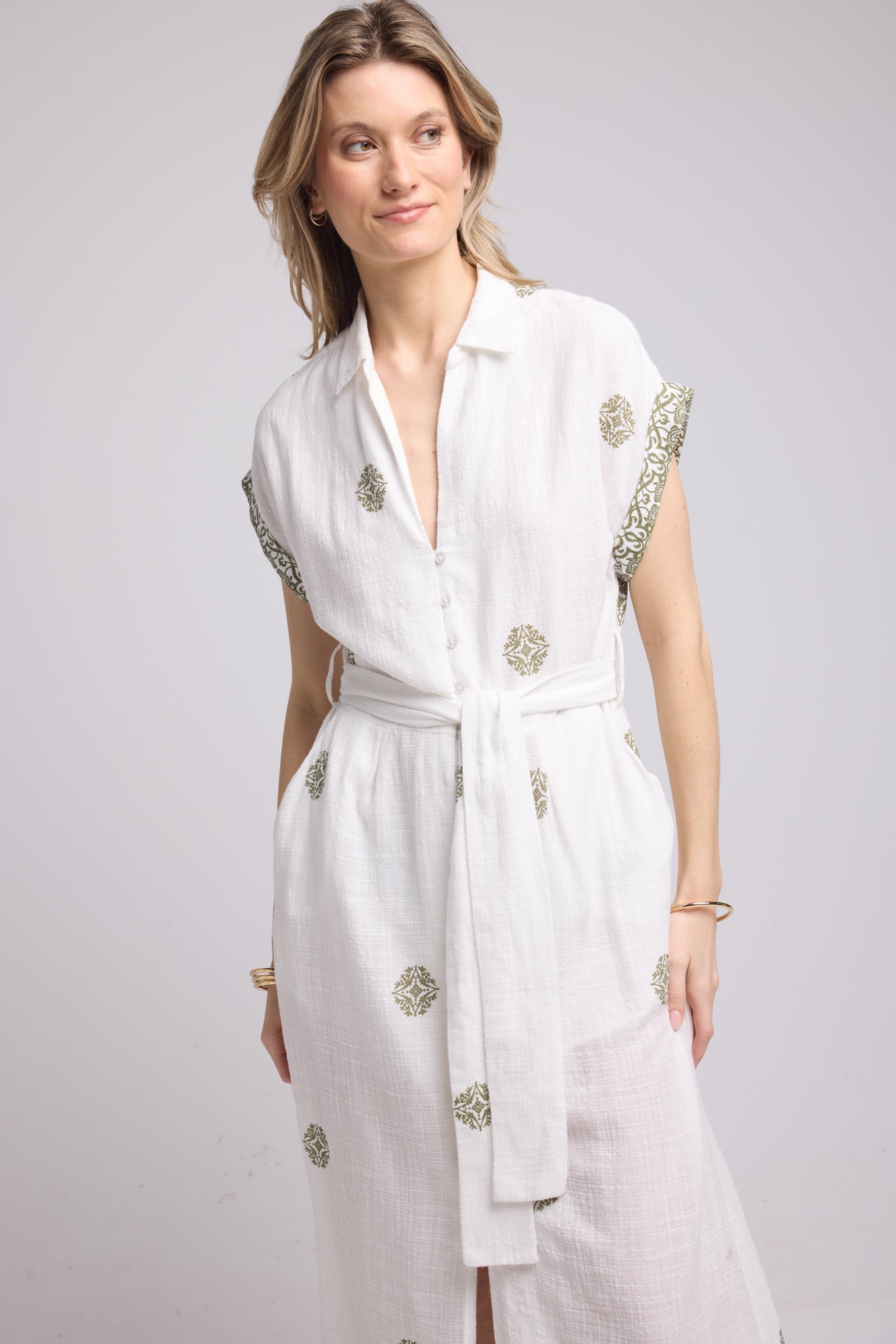 ROBE SHARON P19 KHAKI