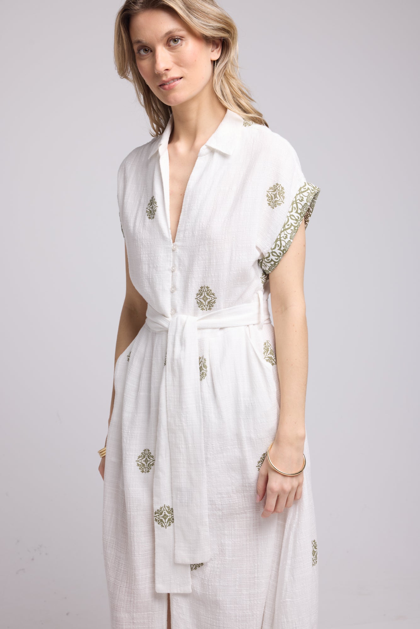ROBE SHARON P19 KHAKI