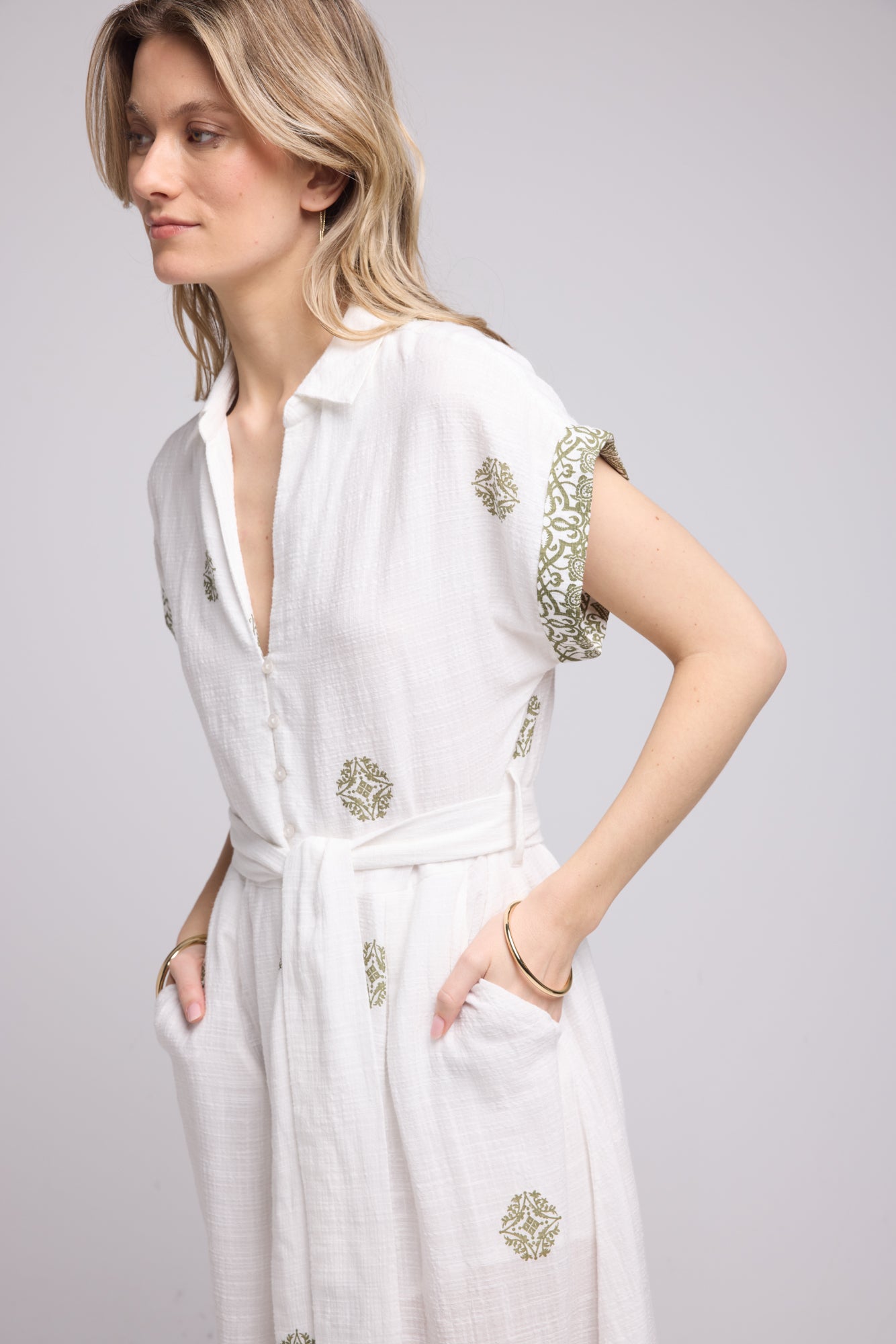 ROBE SHARON P19 KHAKI