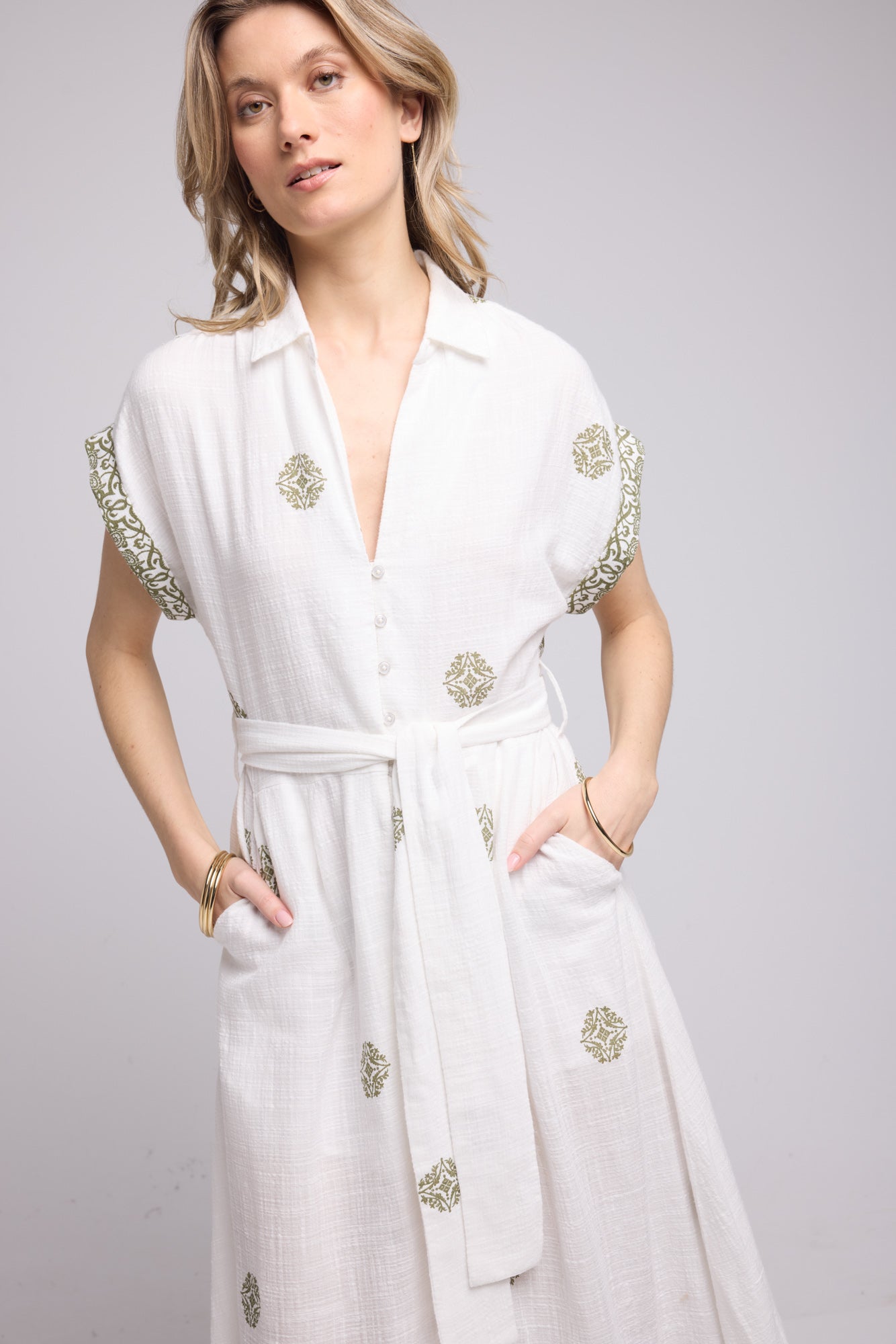 ROBE SHARON P19 KHAKI