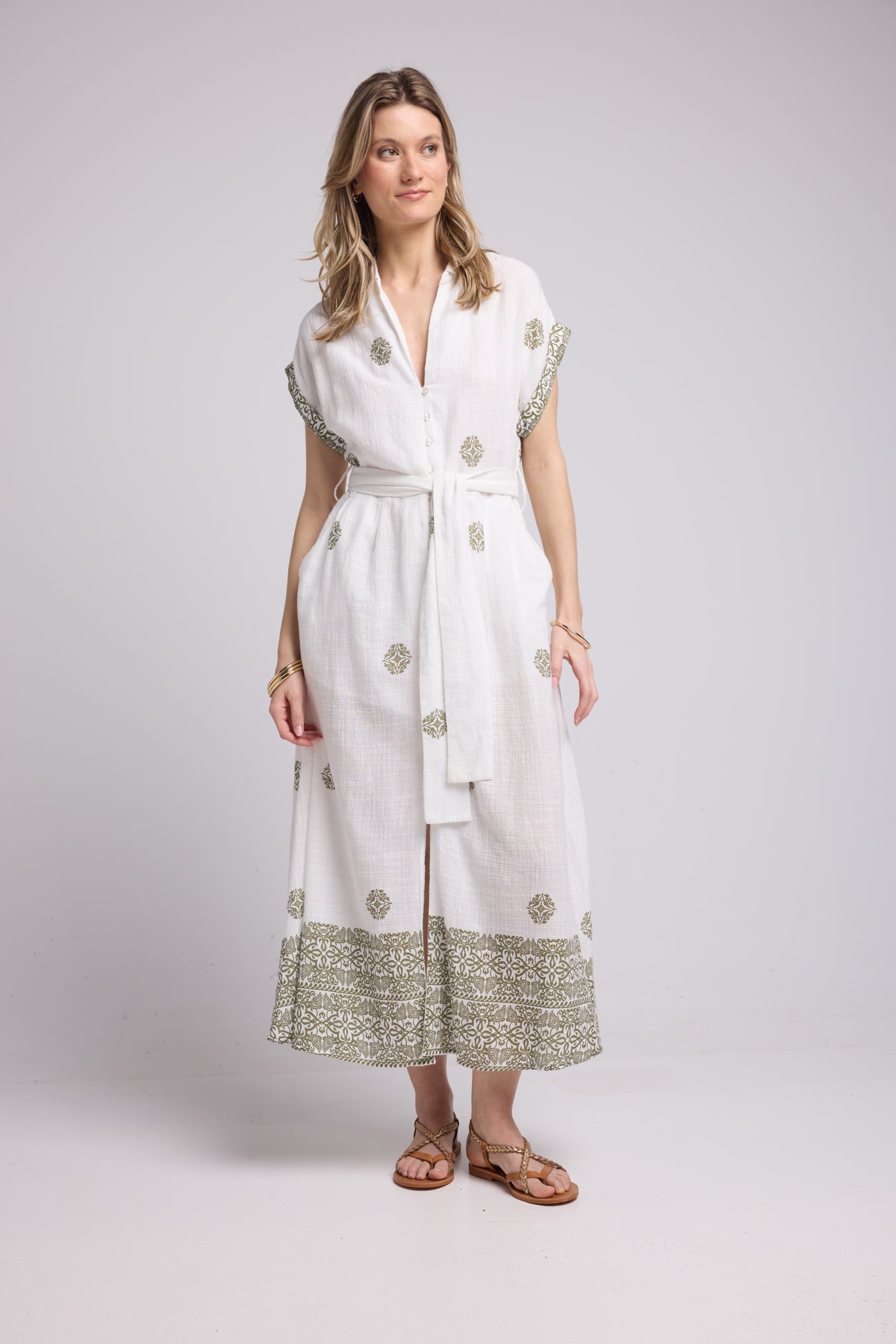 ROBE SHARON P19 KHAKI