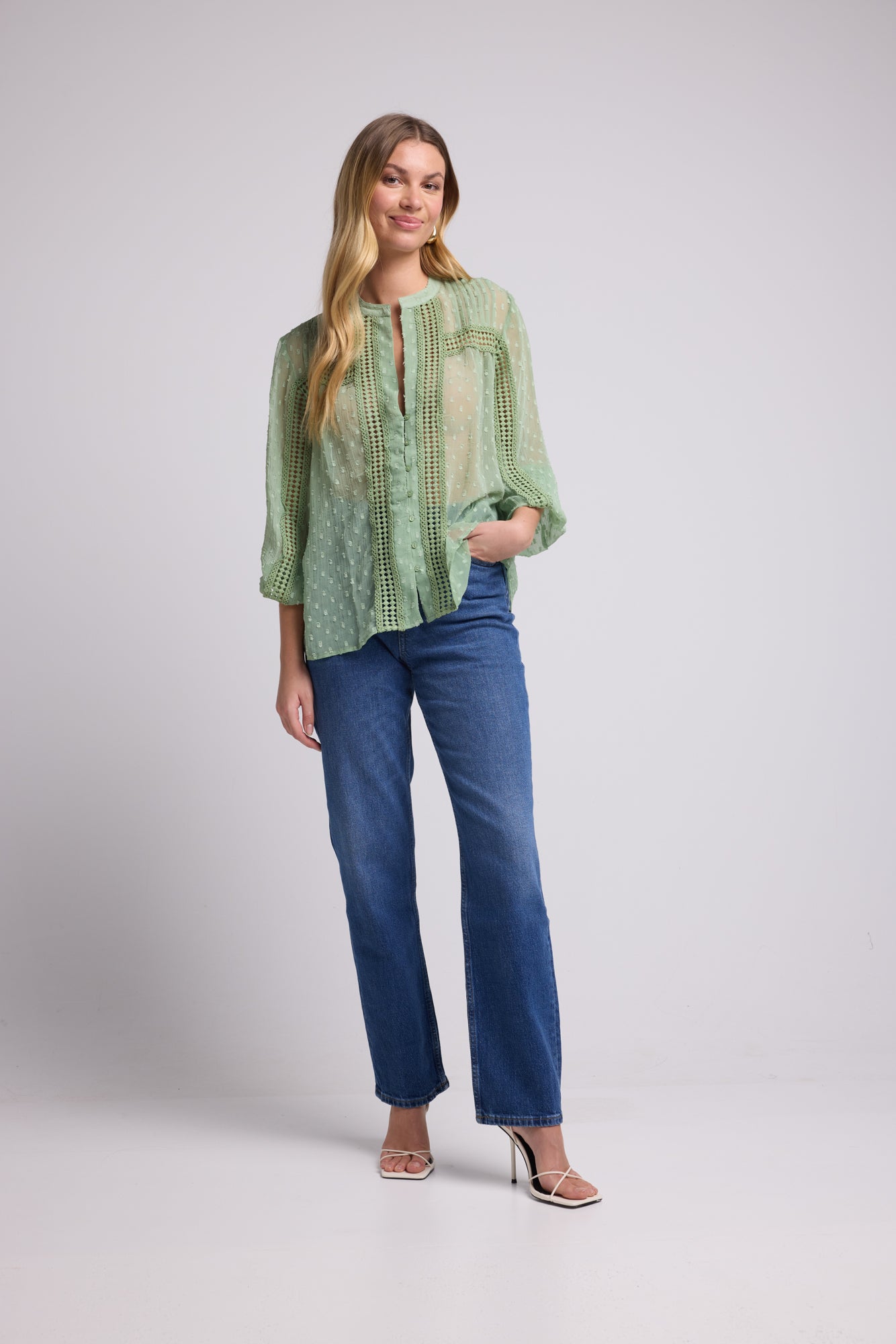 STONE KHAKI BLOUSE