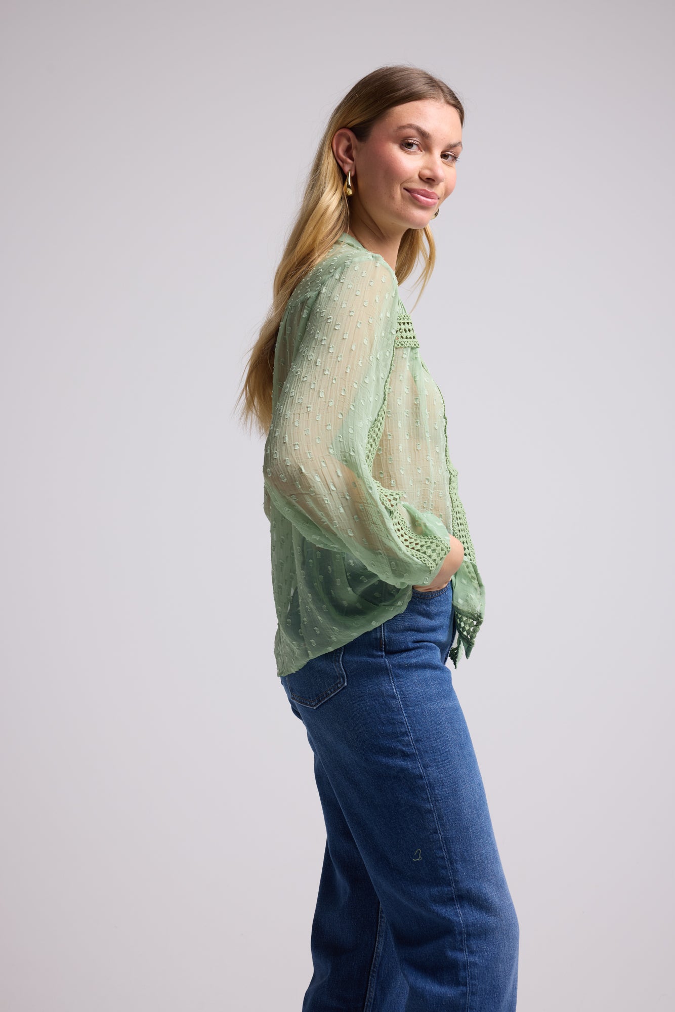 STONE KHAKI BLOUSE