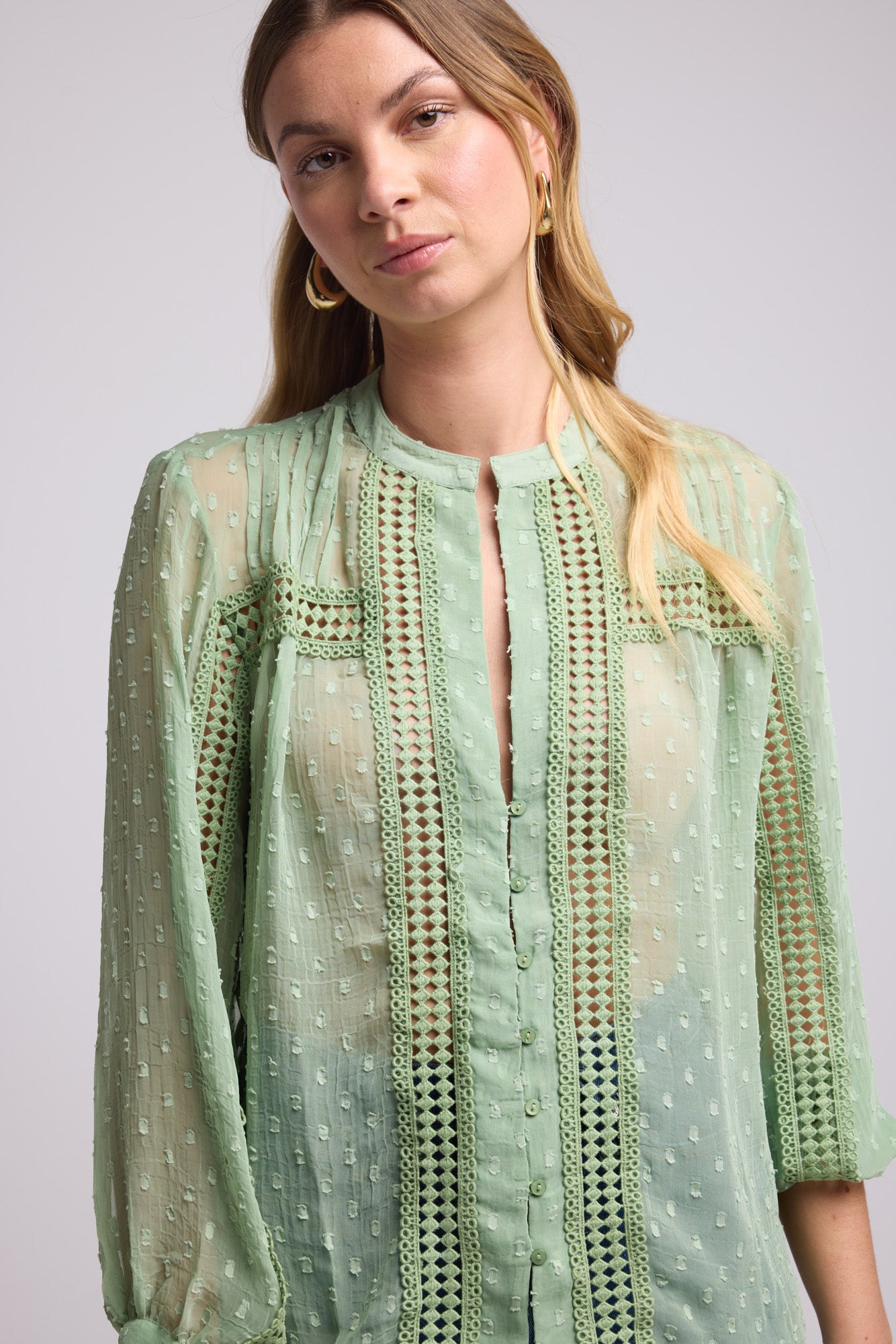 STONE KHAKI BLOUSE