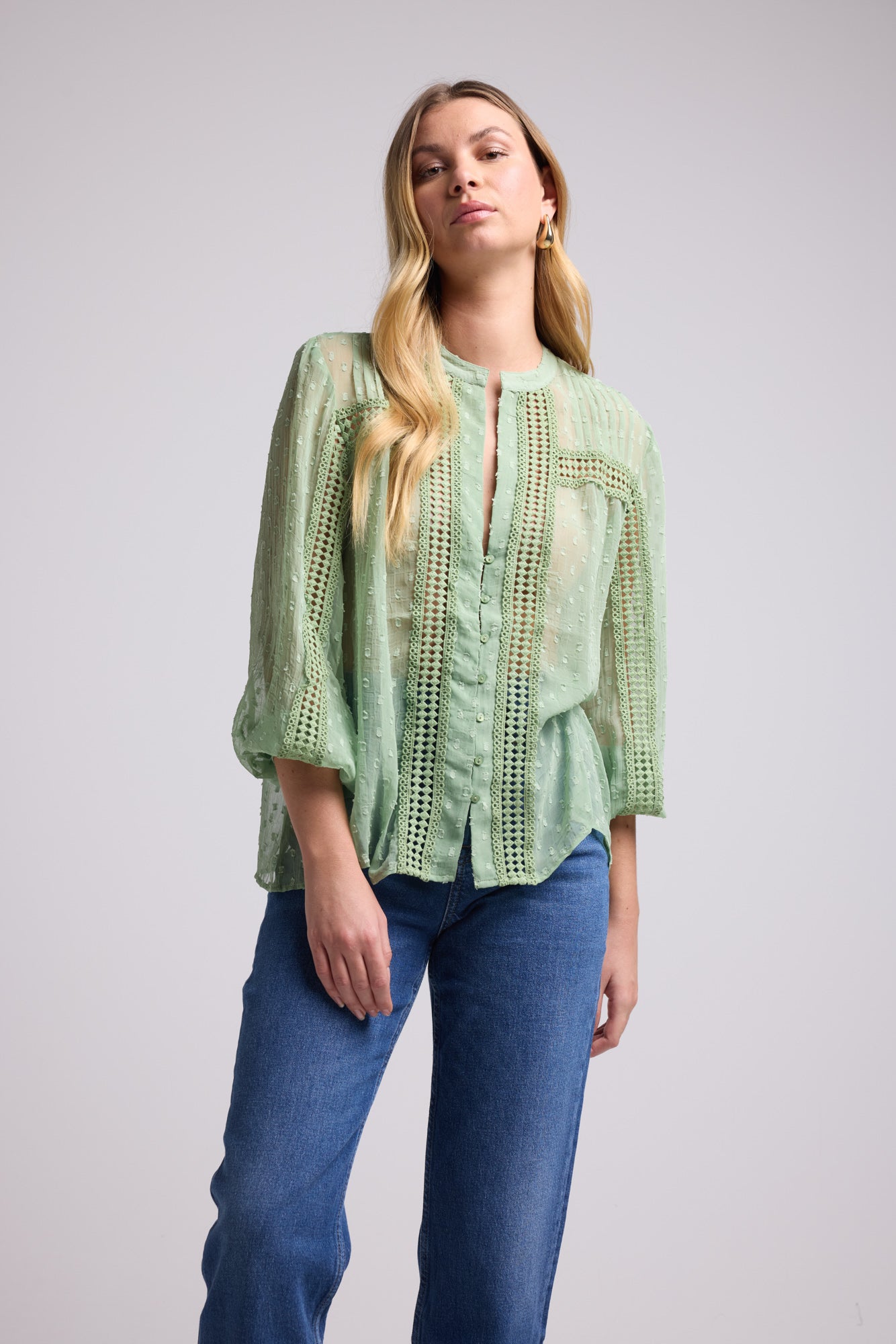 STONE KHAKI BLOUSE