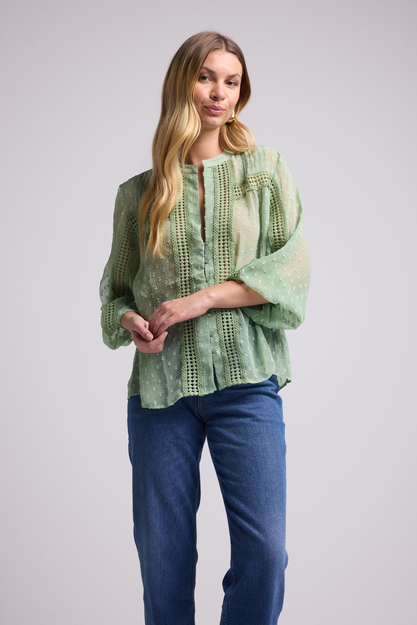 STONE KHAKI BLOUSE