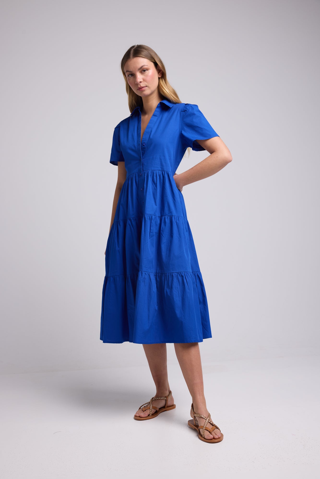 SUZIE DRESS/BRIGHT BLUE