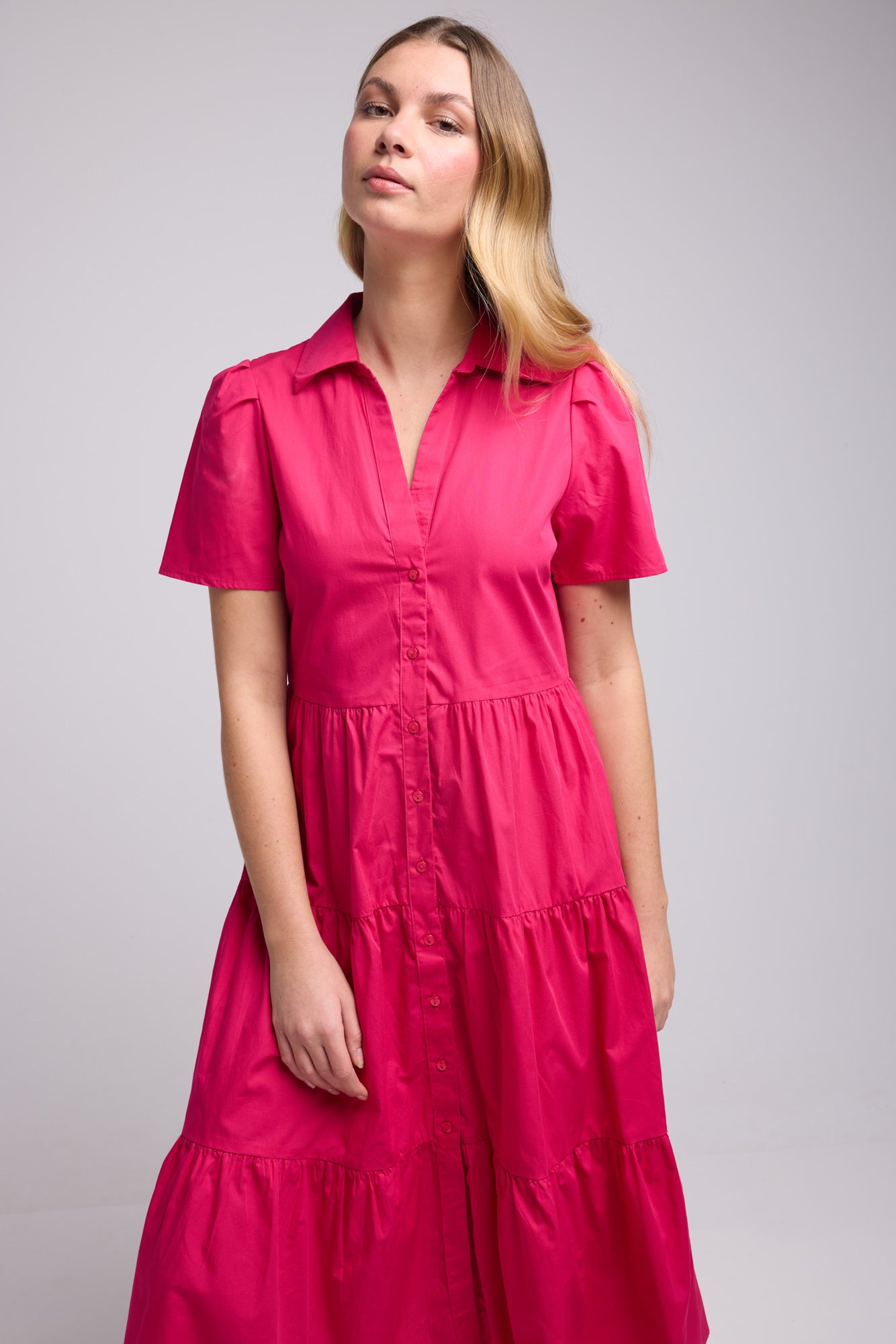 ROBE SUZIE/ BRIGHT FUSHIA