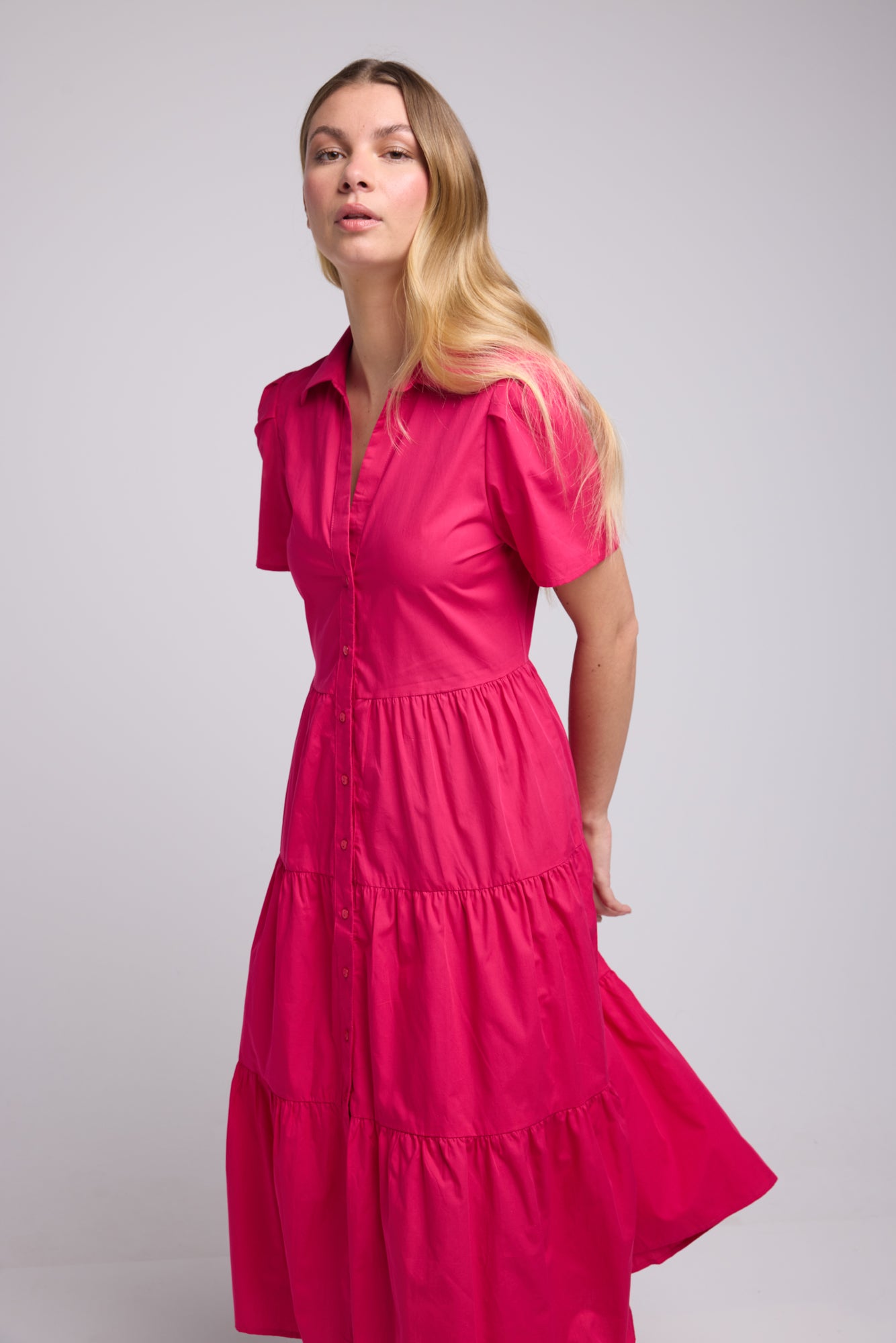ROBE SUZIE/ BRIGHT FUSHIA