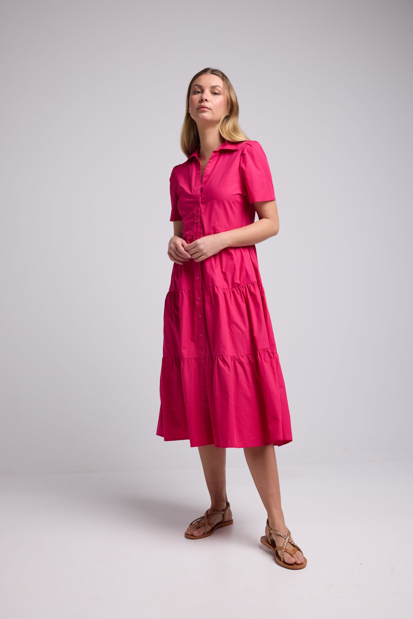 ROBE SUZIE/ BRIGHT FUSHIA