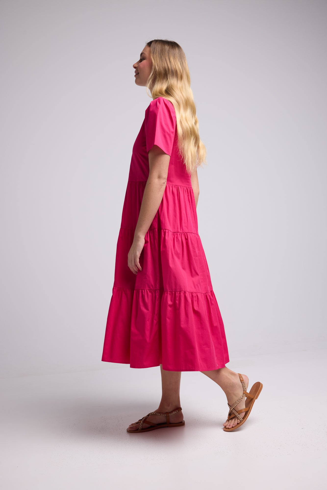 ROBE SUZIE/ BRIGHT FUSHIA