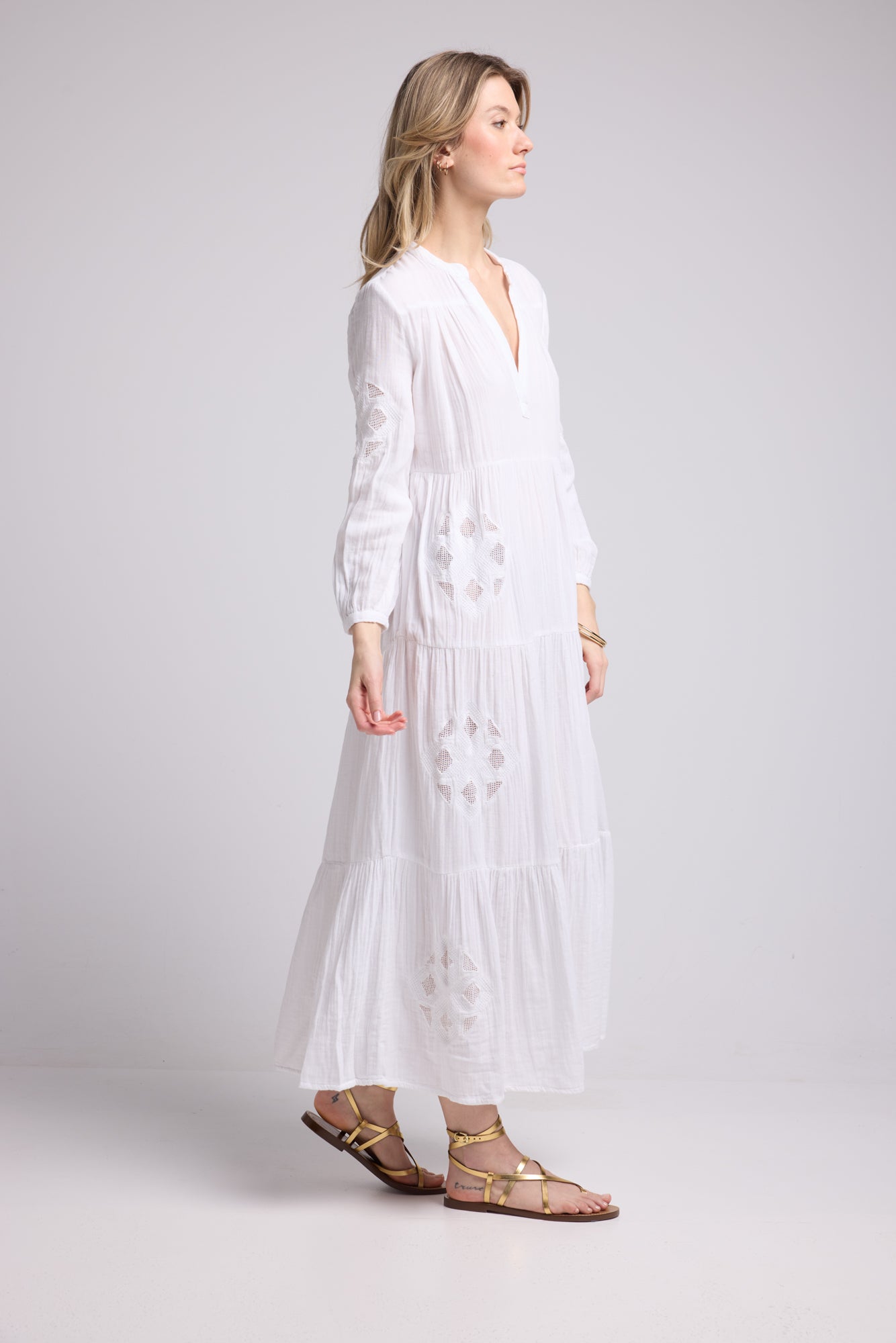 ROBE TEA/BLANC
