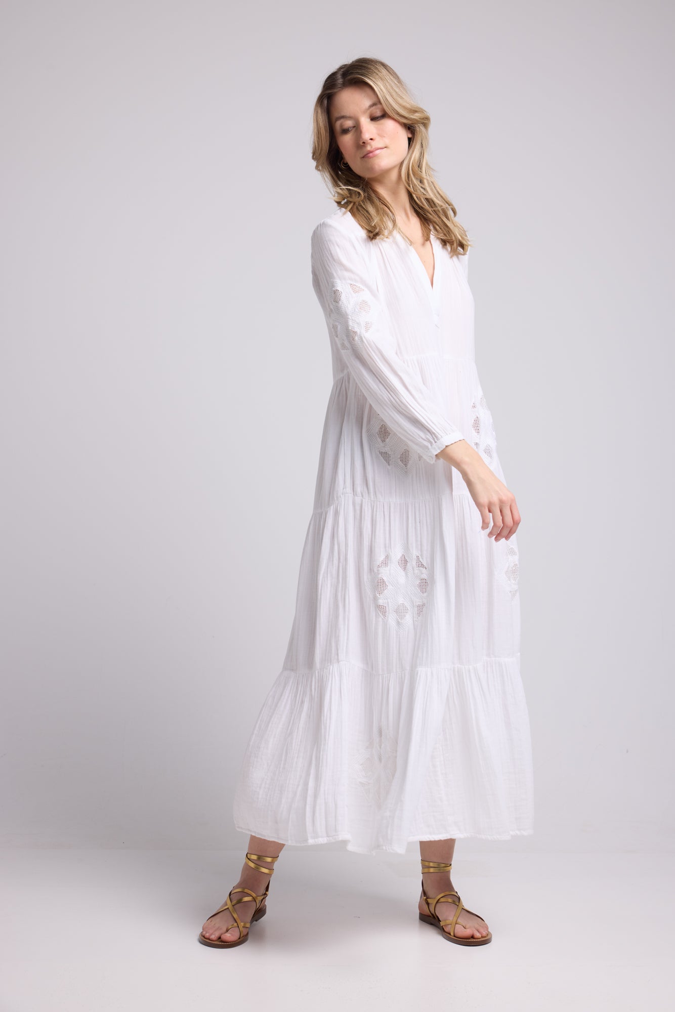 ROBE TEA/BLANC